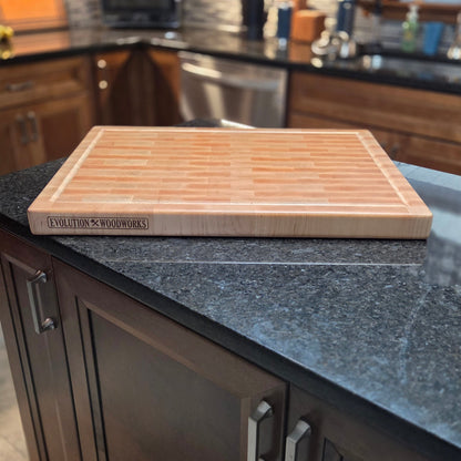 18"x24" maple end grain cutting board