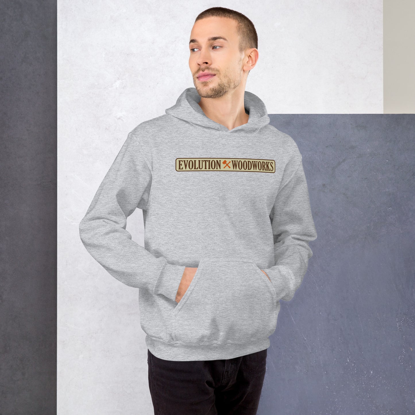 Evolution Woodworks Line Logo Hoodie